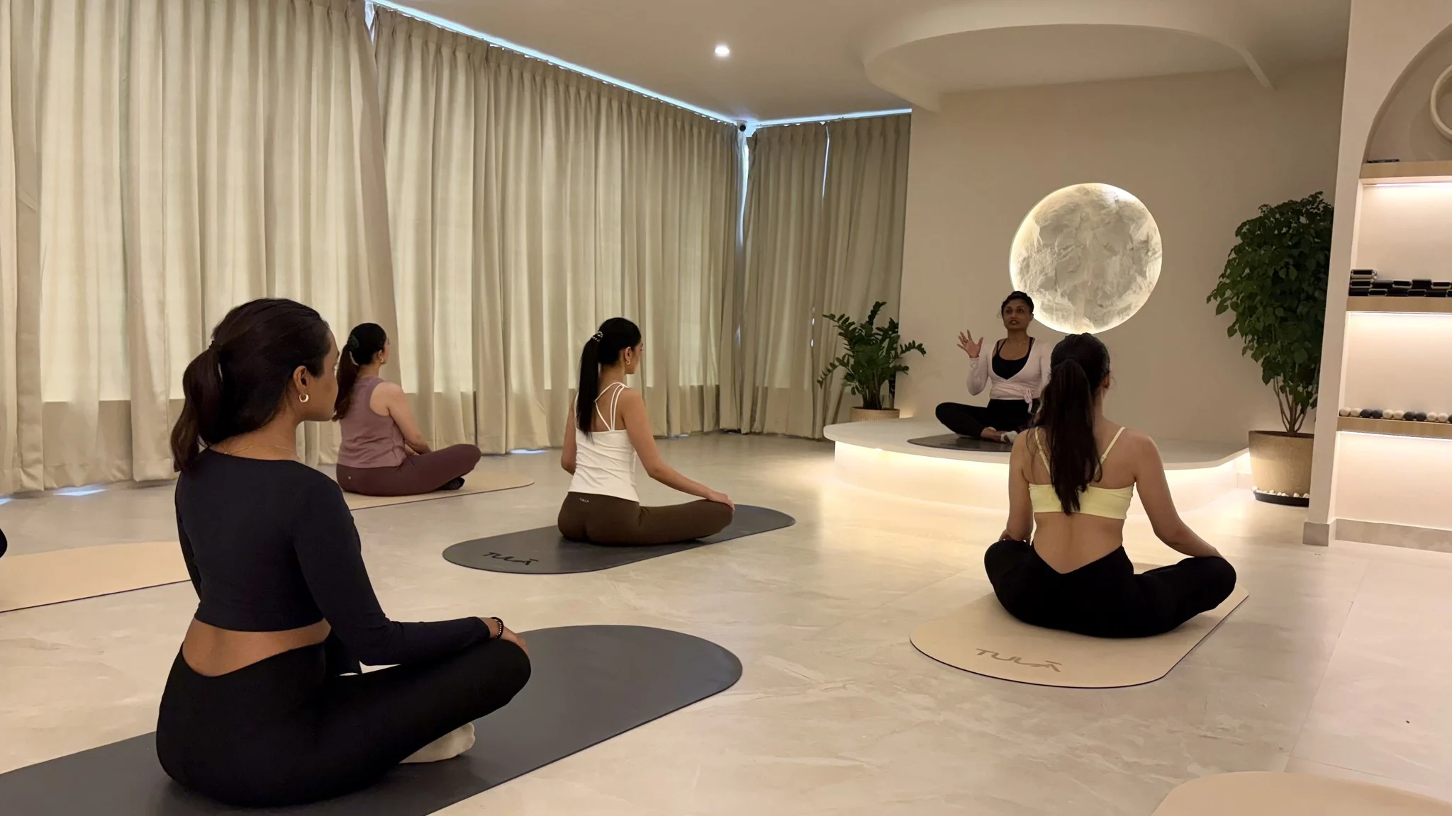 A small group in Sol Pilates' studio, from its official website